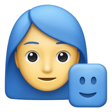 Centang biru dengan ada centang berwarna putih dan bentuk lingkaran warna biru sticker