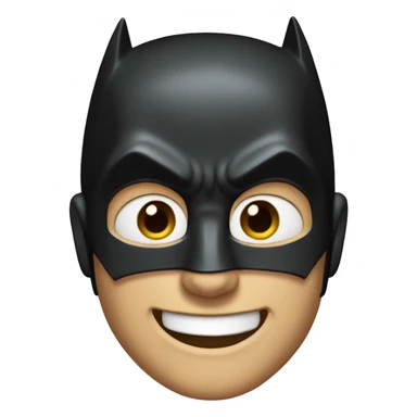 A smiling Batman sticker