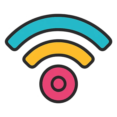 WiFi symbol, clean and simple style sticker