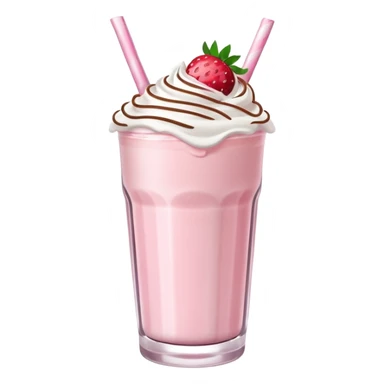Strawberry milkshake sticker