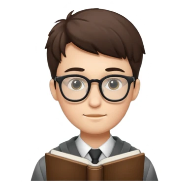 student(men) who is studying English  sticker