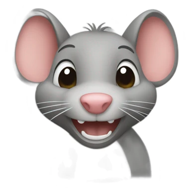 rat qui montre ses dents  sticker
