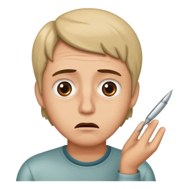 una persona con cara de anchoa preocupado con cara de anchoa el pez anchoa sticker