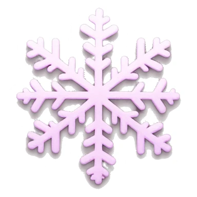 pastel pink snowflake  sticker