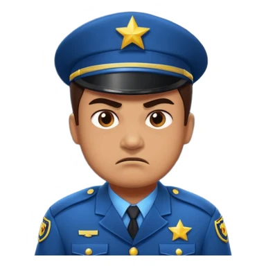 Angry guards at night with stars and moon sticker