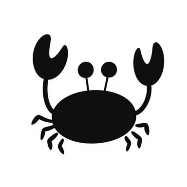 Crab sticker
