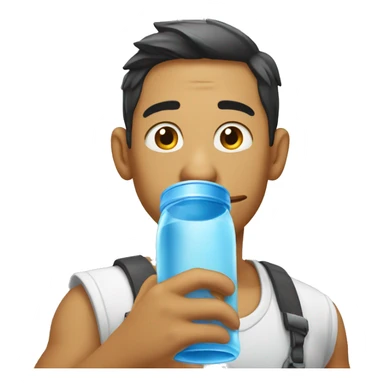 Dong drinking water  sticker