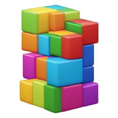 Tetris block sticker