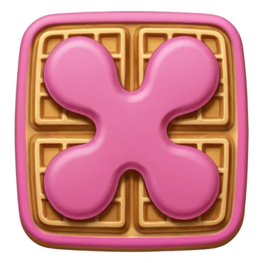 color pink waffle sticker