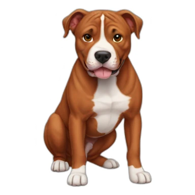 Clifford big red pit bull sticker