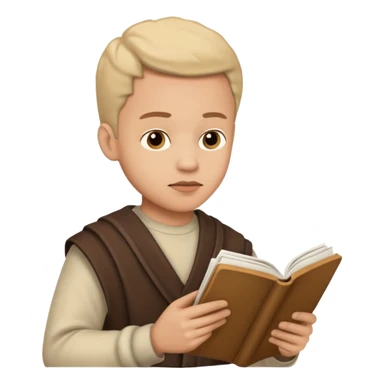 actor with script reading sticker