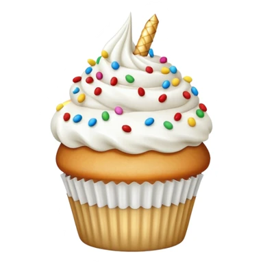 A cupcake tooth sticker