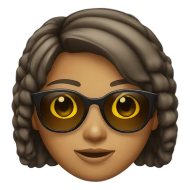 Girl with sunglass sticker