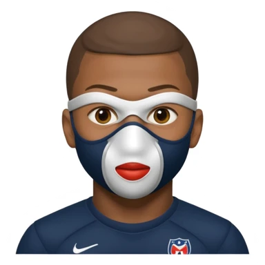 mbappe, mask sticker