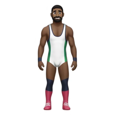 Chakir Ansari in olympic wrestling  sticker