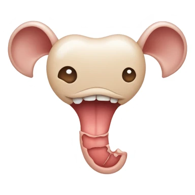 Female Uterus smiling  sticker