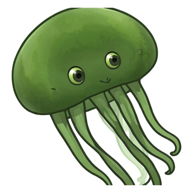 soul with the outline of a jellyfish sticker