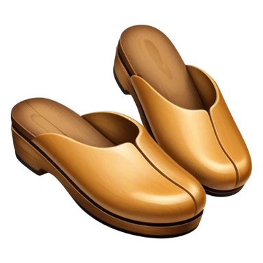 japanese wooden slippers sticker