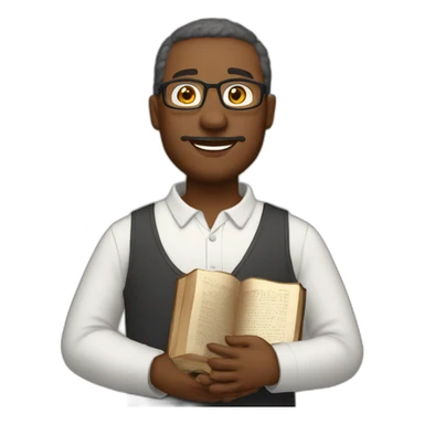 pastor with bible sticker