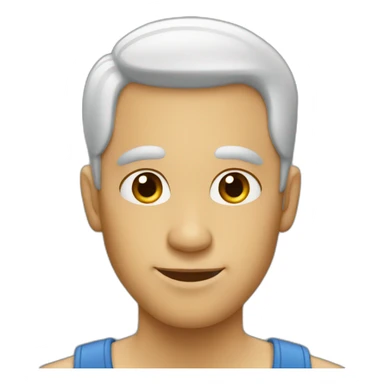 Homme sans cheveux sticker