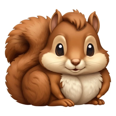 Really Sleepy squirrel sticker
