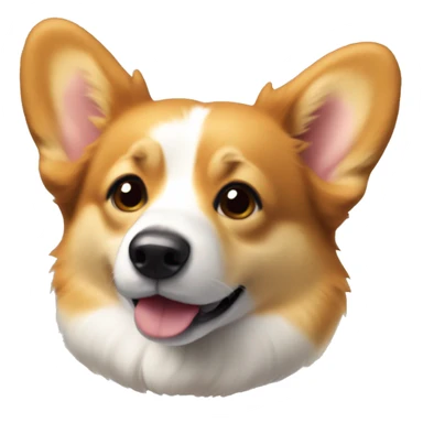 Corgi with golden fur and very short tail sticker