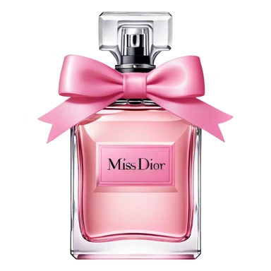 light miss dior perfume with bow sticker