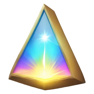 light going hroughprism to rfrat spctrum on other side sticker