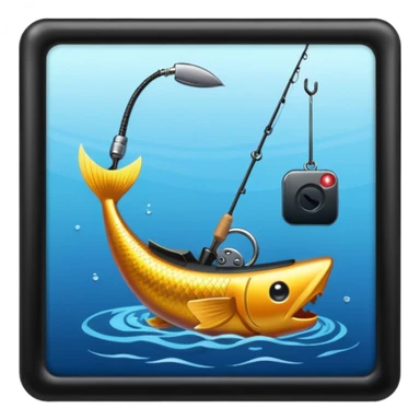 phishing maybe a phone and a hook somewhere? sticker