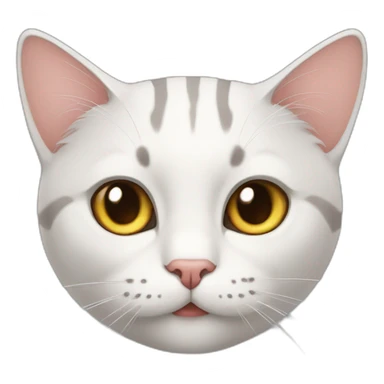 cat, uzun yüzlü sticker