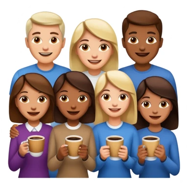 coffee drinkers sticker