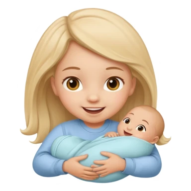 happy newborn girl sticker