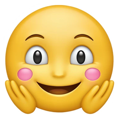 Thank you emoji in 2D sticker