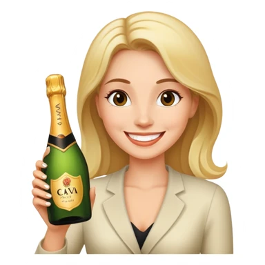 Cava’s bottle girl sticker