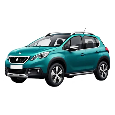Peugeot 2008 couleur bleu émeraude foncé sticker
