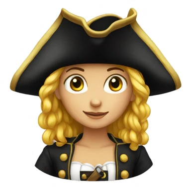 pirate girl sticker
