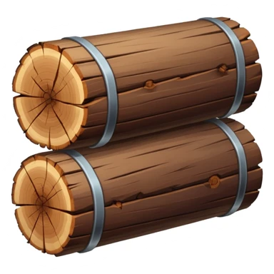 bad wood logs sticker