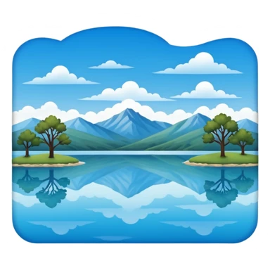 landscape lake in Texas sticker
