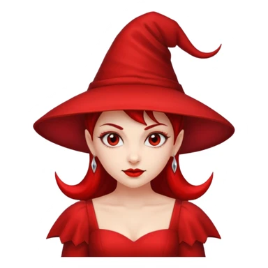 girl devil with dress and hat sticker