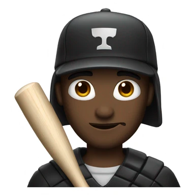 Man with bat  sticker