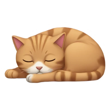 Cat snoozing sticker