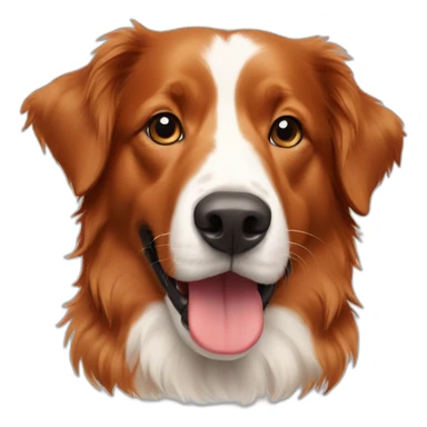 Two dogs, a Toller and red border collie sticker
