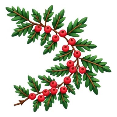 Holiday garland sticker