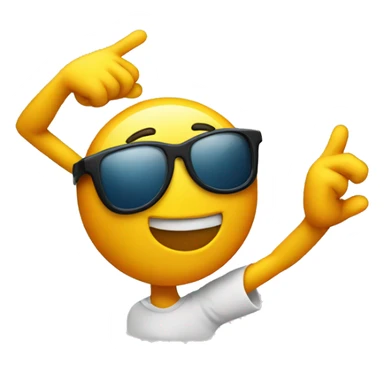 generic smiley emoji dabbing sticker