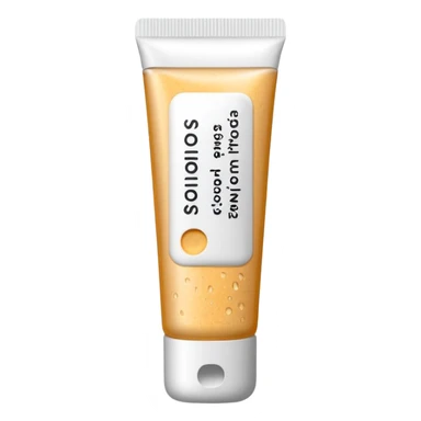 exfoliant/ gommage  grain avec ecriture sticker