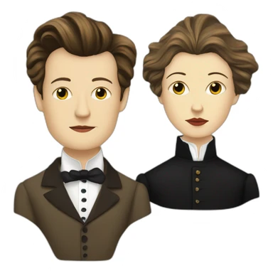 Rimbaud and verlaine in love sticker