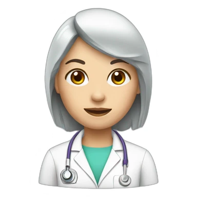 Female Dr. With scalpel sticker