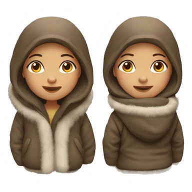 Little girl Eskimo  sticker