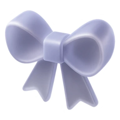 soft lavender bow with frosted matte glass texture sticker