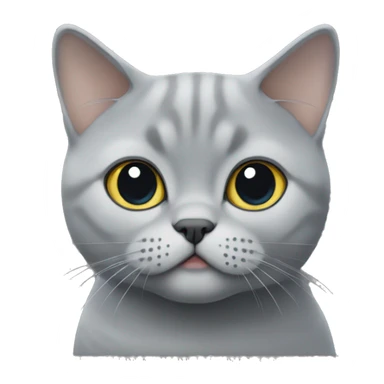 british shorthair in grey sticker